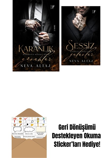Karanlık Günahlar + Sessiz Yalanlar + Okuma Sticker'ları