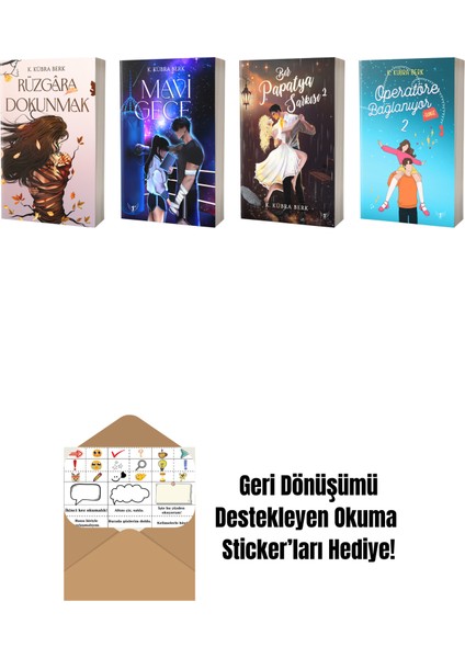 K. Kübra Berk 4 Kitap Set + Okuma Sticker'ları