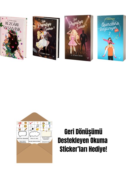 K. Kübra Berk 4 Kitap Set + Okuma Sticker'ları