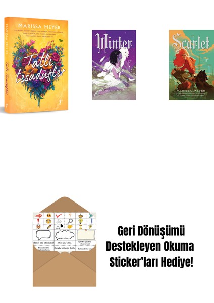 Marissa Meyer 3 Kitap Set + Okuma Sticker'ları