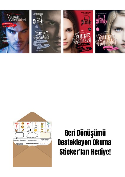L. J. Smith 4 Kitap Set + Okuma Sticker'ları