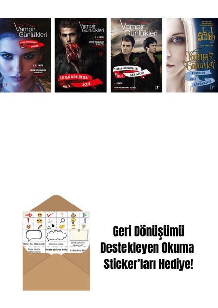 L. J. Smith 4 Kitap Set + Okuma Sticker'ları