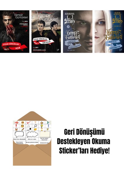 L. J. Smith 4 Kitap Set + Okuma Sticker'ları