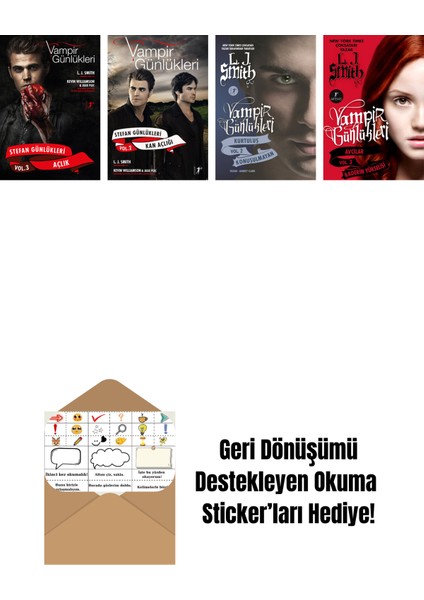 L. J. Smith 4 Kitap Set + Okuma Sticker'ları