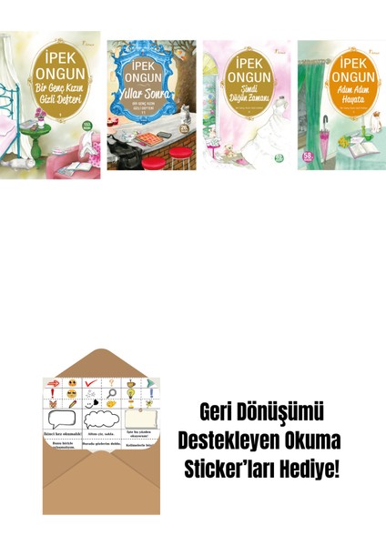 Ipek Ongun 4 Kitap Set + Okuma Sticker'ları