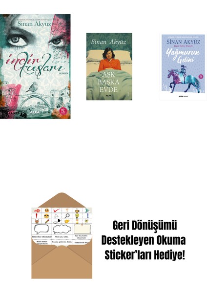 Sinan Akyüz 3 Kitap Set + Okuma Sticker'ları