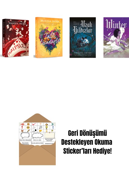 Marissa Meyer 4 Kitap Set + Okuma Sticker'ları