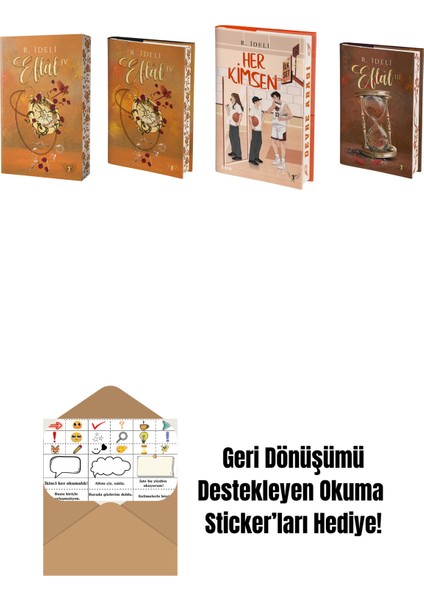 R. Ideli 4 Kitap Set + Okuma Sticker'ları