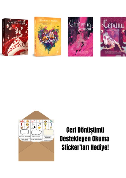 Marissa Meyer 4 Kitap Set + Okuma Sticker'ları