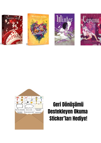 Marissa Meyer 4 Kitap Set + Okuma Sticker'ları
