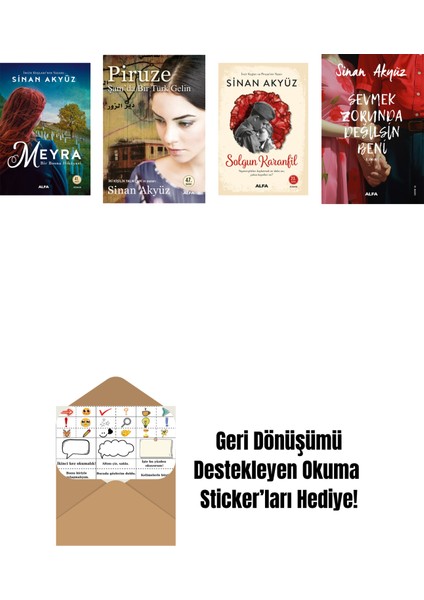 Sinan Akyüz 4 Kitap Set + Okuma Sticker'ları