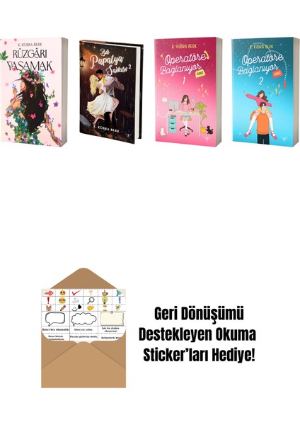 K. Kübra Berk 4 Kitap Set + Okuma Sticker'ları