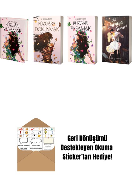 K. Kübra Berk 4 Kitap Set + Okuma Sticker'ları