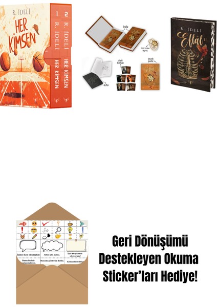 R. Ideli 3 Kitap Set + Okuma Sticker'ları