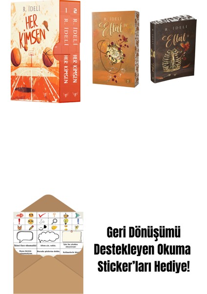 R. Ideli 3 Kitap Set + Okuma Sticker'ları
