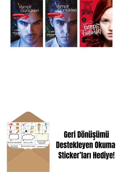 L. J. Smith 3 Kitap Set + Okuma Sticker'ları