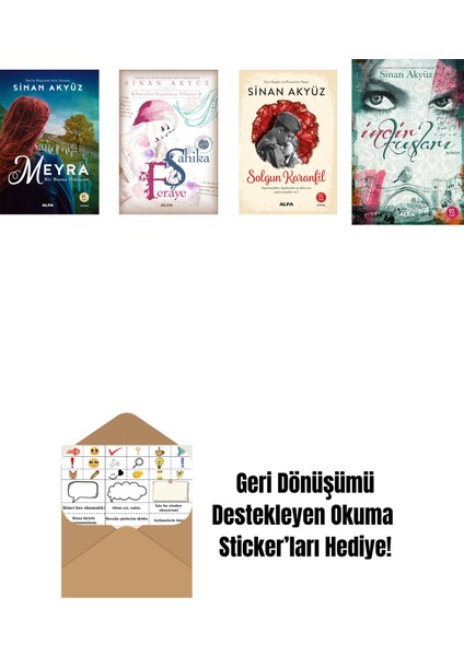 Sinan Akyüz 4 Kitap Set + Okuma Sticker'ları