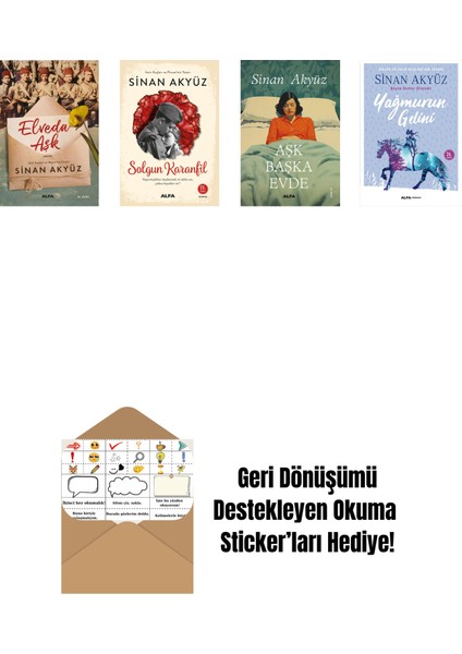 Sinan Akyüz 4 Kitap Set + Okuma Sticker'ları