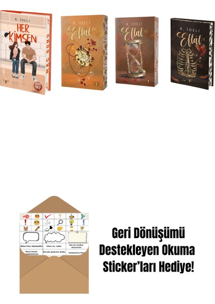 R. Ideli 4 Kitap Set + Okuma Sticker'ları