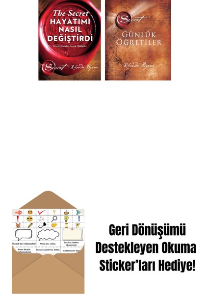 The Secret - Hayatımı Nasıl Değiştirdi (Ciltli) + The Secret - Günlük Öğretiler (Ciltli) + Okuma Sticker'ları
