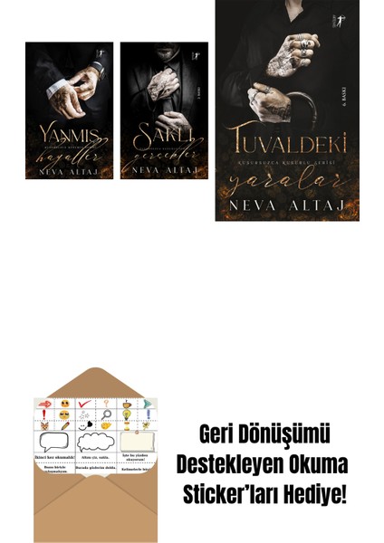 Neva Altaj 3 Kitap Set + Okuma Sticker'ları