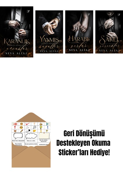 Neva Altaj 4 Kitap Set + Okuma Sticker'ları