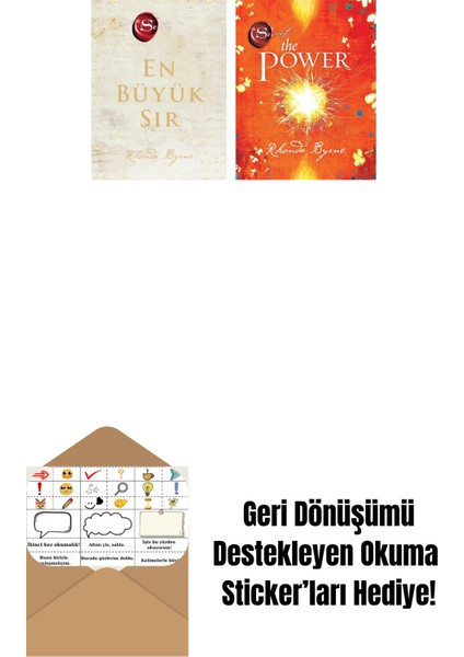 The Secret - En Büyük Sır (Ciltli) + The Power (Ciltli) + Okuma Sticker'ları