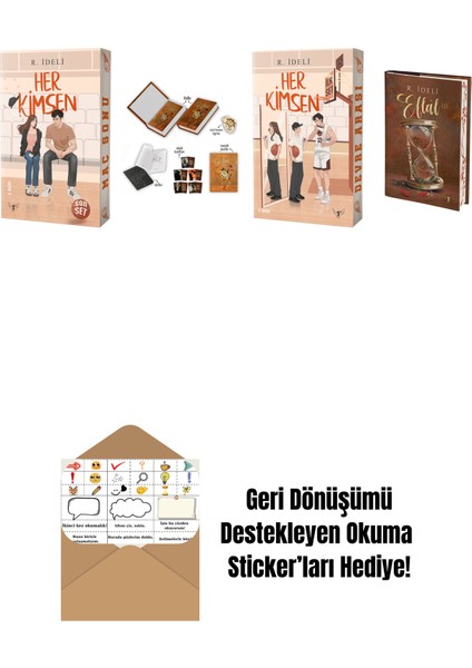 R. Ideli 4 Kitap Set + Okuma Sticker'ları