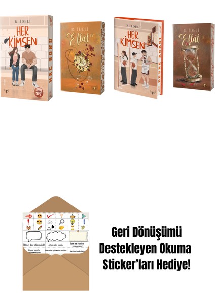 R. Ideli 4 Kitap Set + Okuma Sticker'ları