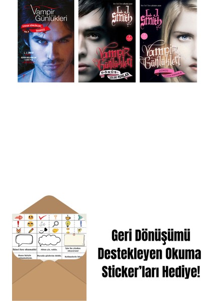 L. J. Smith 3 Kitap Set + Okuma Sticker'ları