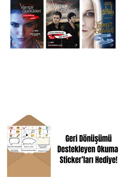 L. J. Smith 3 Kitap Set + Okuma Sticker'ları