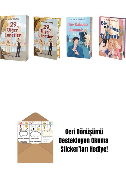 R. Ayça Kavraz 4 Kitap Set + Okuma Sticker'ları
