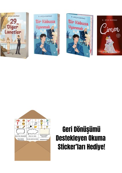 R. Ayça Kavraz 4 Kitap Set + Okuma Sticker'ları