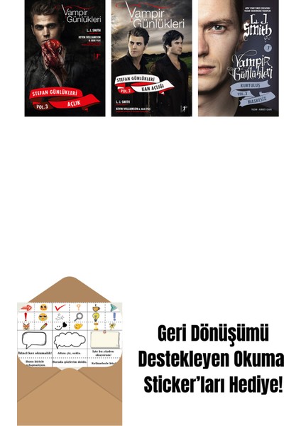 L. J. Smith 3 Kitap Set + Okuma Sticker'ları