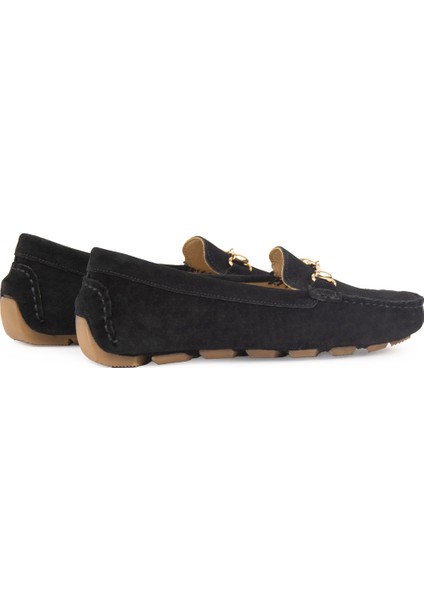 Hakiki Süet Kadın Tokalı Loafer 700914