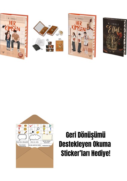 R. Ideli 4 Kitap Set + Okuma Sticker'ları