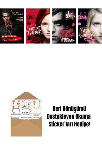 L. J. Smith 4 Kitap Set + Okuma Sticker'ları