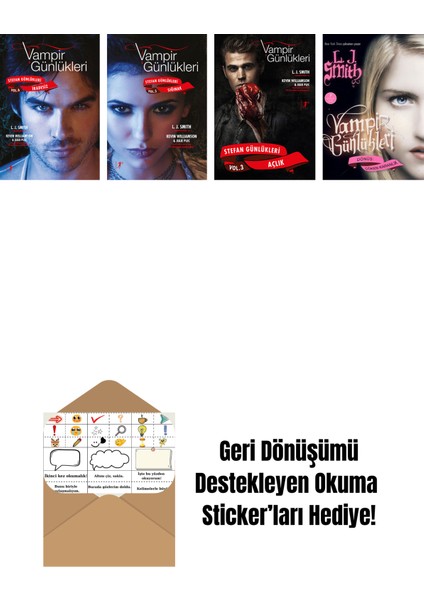 L. J. Smith 4 Kitap Set + Okuma Sticker'ları