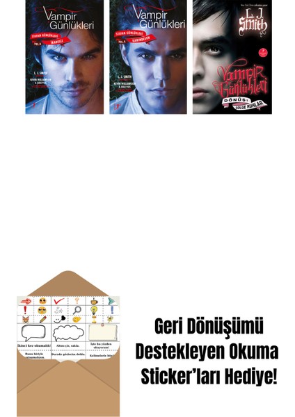 L. J. Smith 3 Kitap Set + Okuma Sticker'ları