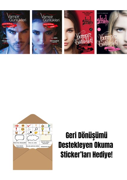 L. J. Smith 4 Kitap Set + Okuma Sticker'ları