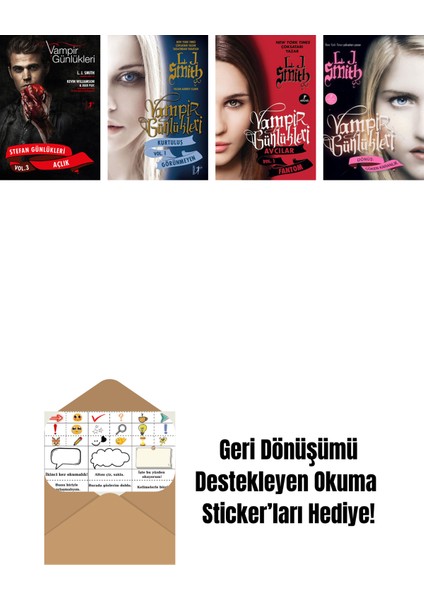 L. J. Smith 4 Kitap Set + Okuma Sticker'ları