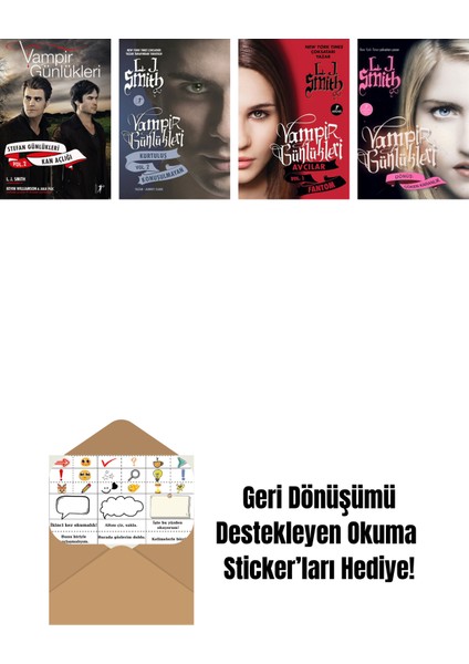 L. J. Smith 4 Kitap Set + Okuma Sticker'ları