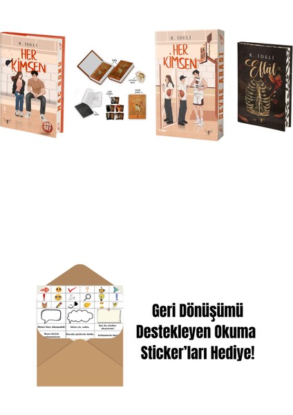R. Ideli 4 Kitap Set + Okuma Sticker'ları