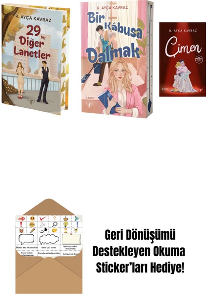 R. Ayça Kavraz 3 Kitap Set + Okuma Sticker'ları