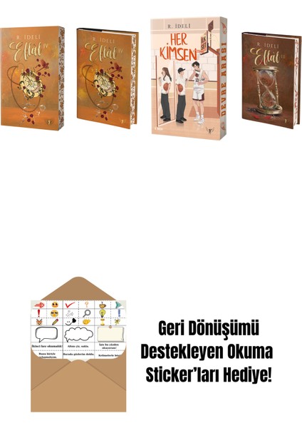 R. Ideli 4 Kitap Set + Okuma Sticker'ları