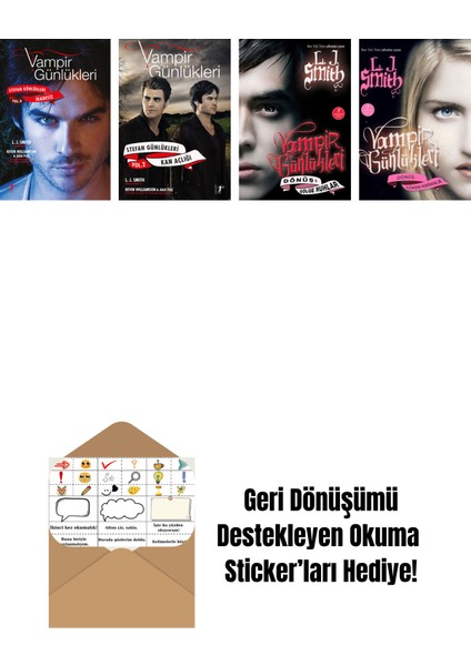 L. J. Smith 4 Kitap Set + Okuma Sticker'ları