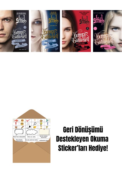 L. J. Smith 4 Kitap Set + Okuma Sticker'ları