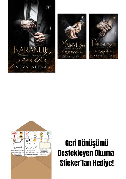 Neva Altaj 3 Kitap Set + Okuma Sticker'ları