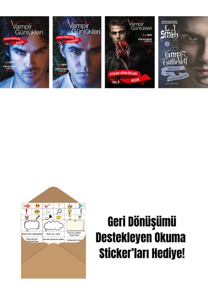 L. J. Smith 4 Kitap Set + Okuma Sticker'ları