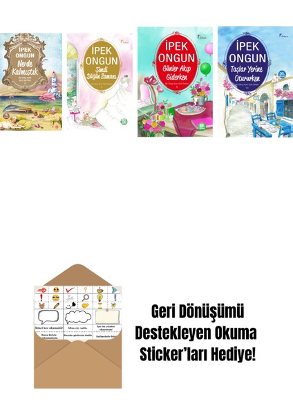 Ipek Ongun 4 Kitap Set + Okuma Sticker'ları